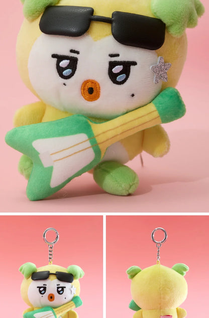 MIGHTEEZ(ATEEZ) - [MIGHTEEZ Rock The Stage] PLUSH KEYRING - ROCKSTAR (8 Versions)(LINE FRIENDS SQUARE MERCH)
