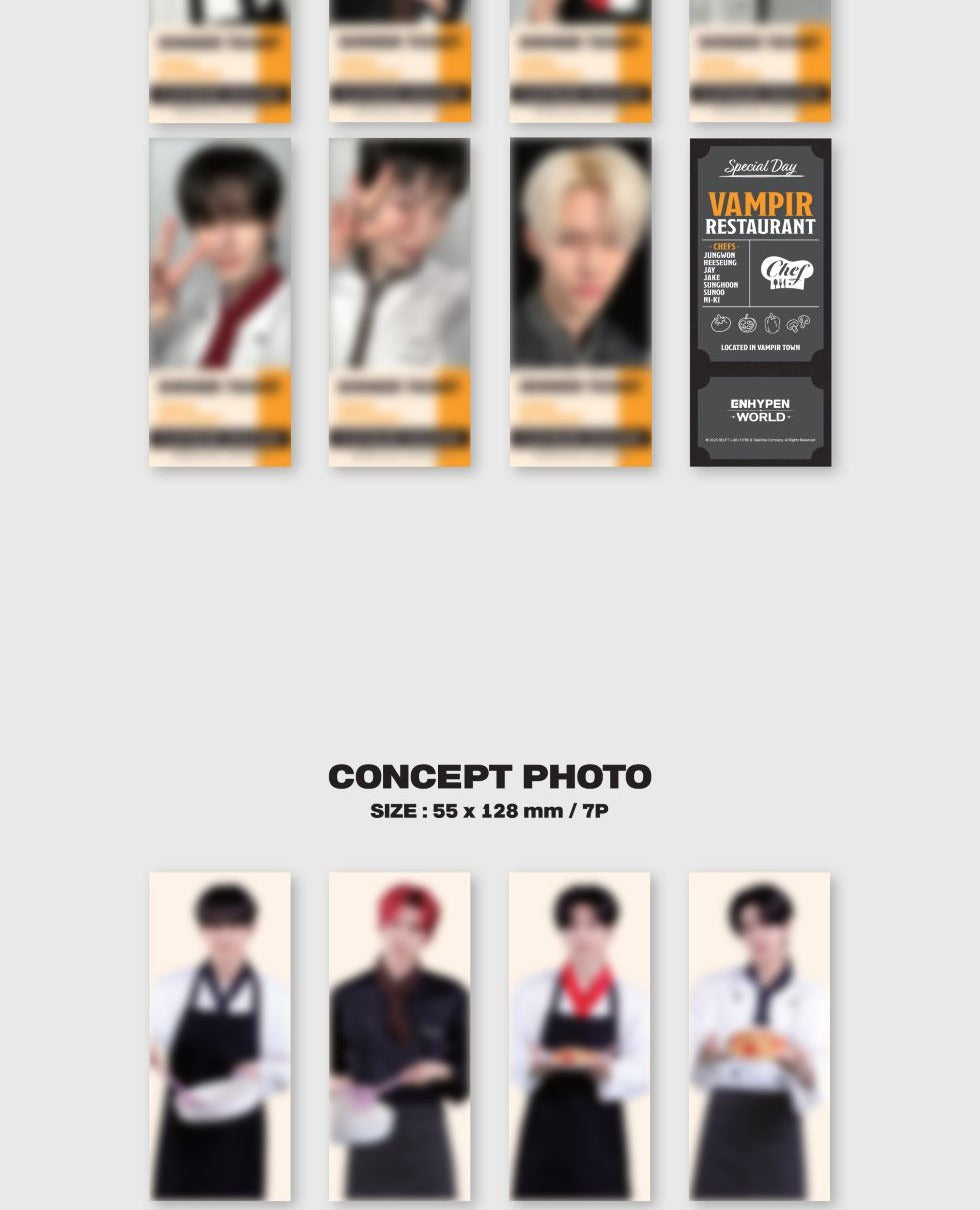 ENHYPEN - World Coupon Card Collection [Chef Basic Version].