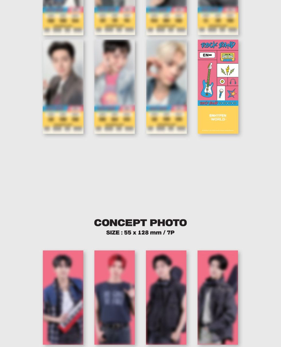 (PRE-ORDER 2025-11-21) ENHYPEN - World Coupon Card Collection [Rock Band Basic Version].