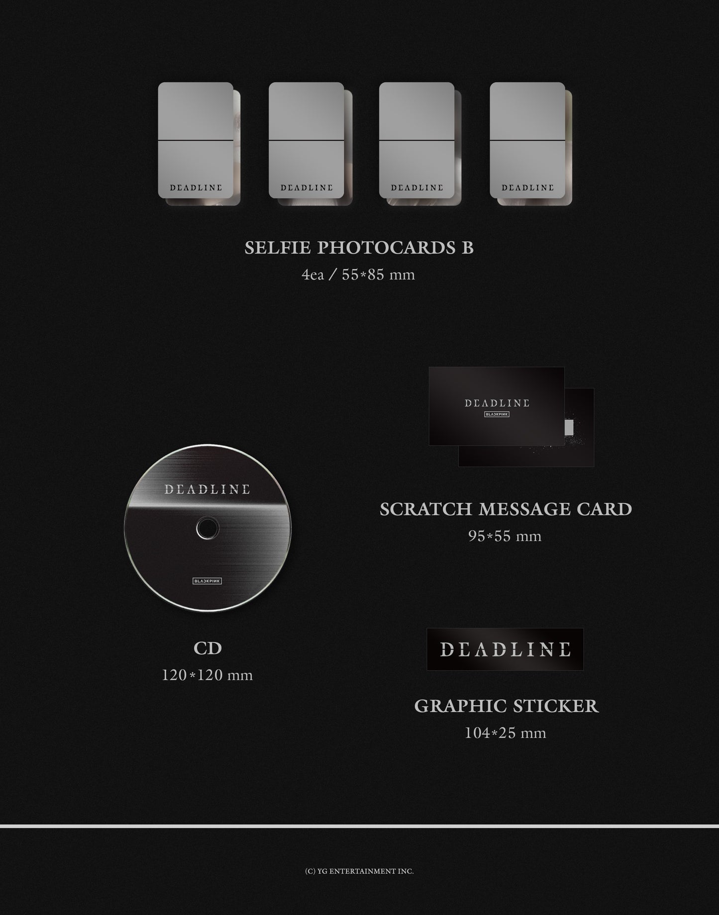 (PRE-ORDER 2026-03-13) BLACKPINK - 3rd Mini Album [DEADLINE] GRAY Version (POB Included)