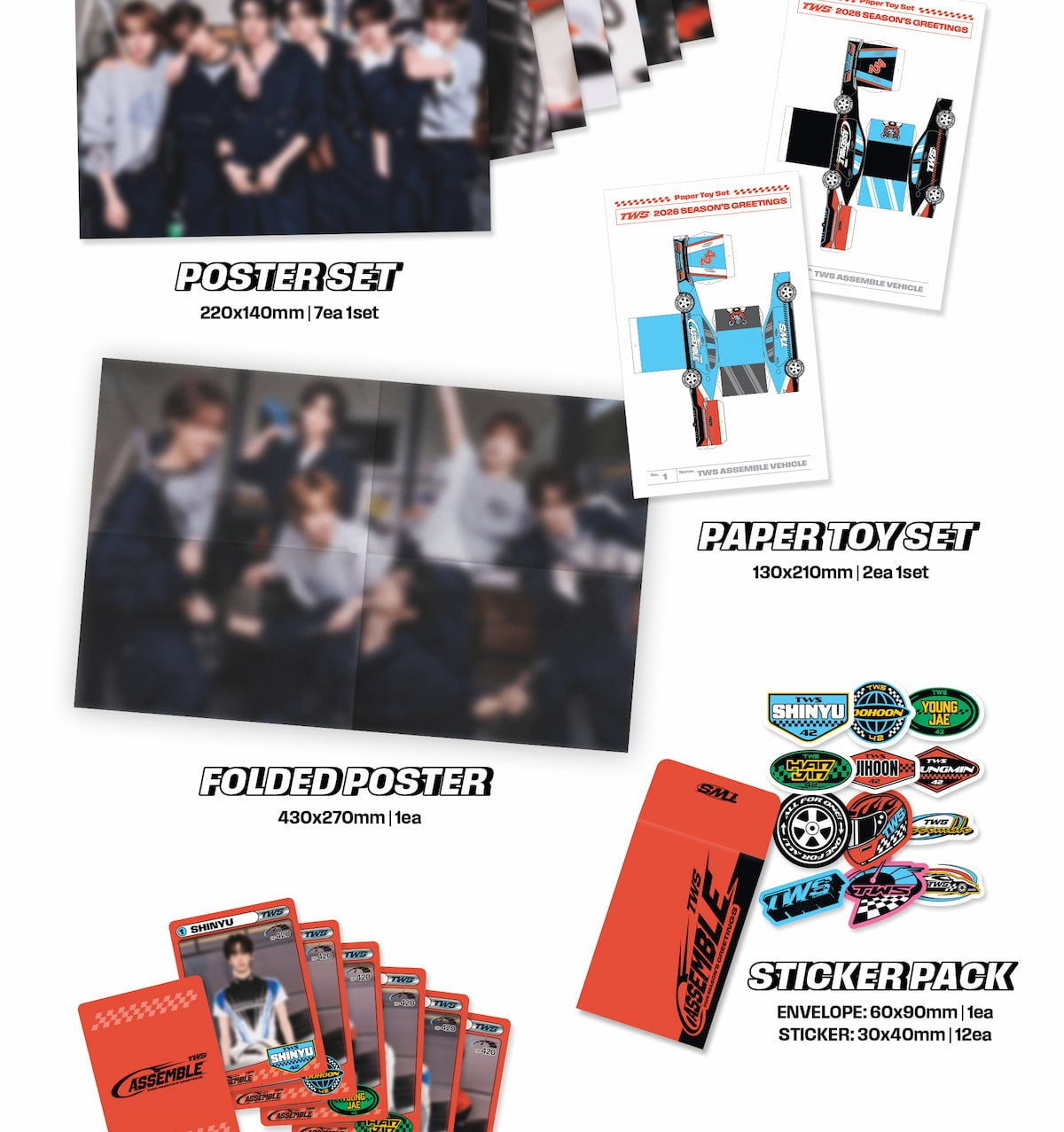 (PRE-ORDER 2025-12-24) TWS - 2026 Season's Greetings [TWS ASSEMBLE](POB - Unit Printed Photo 3ea)(💝 K-Towns 2026 Season's Greetings Event!)
