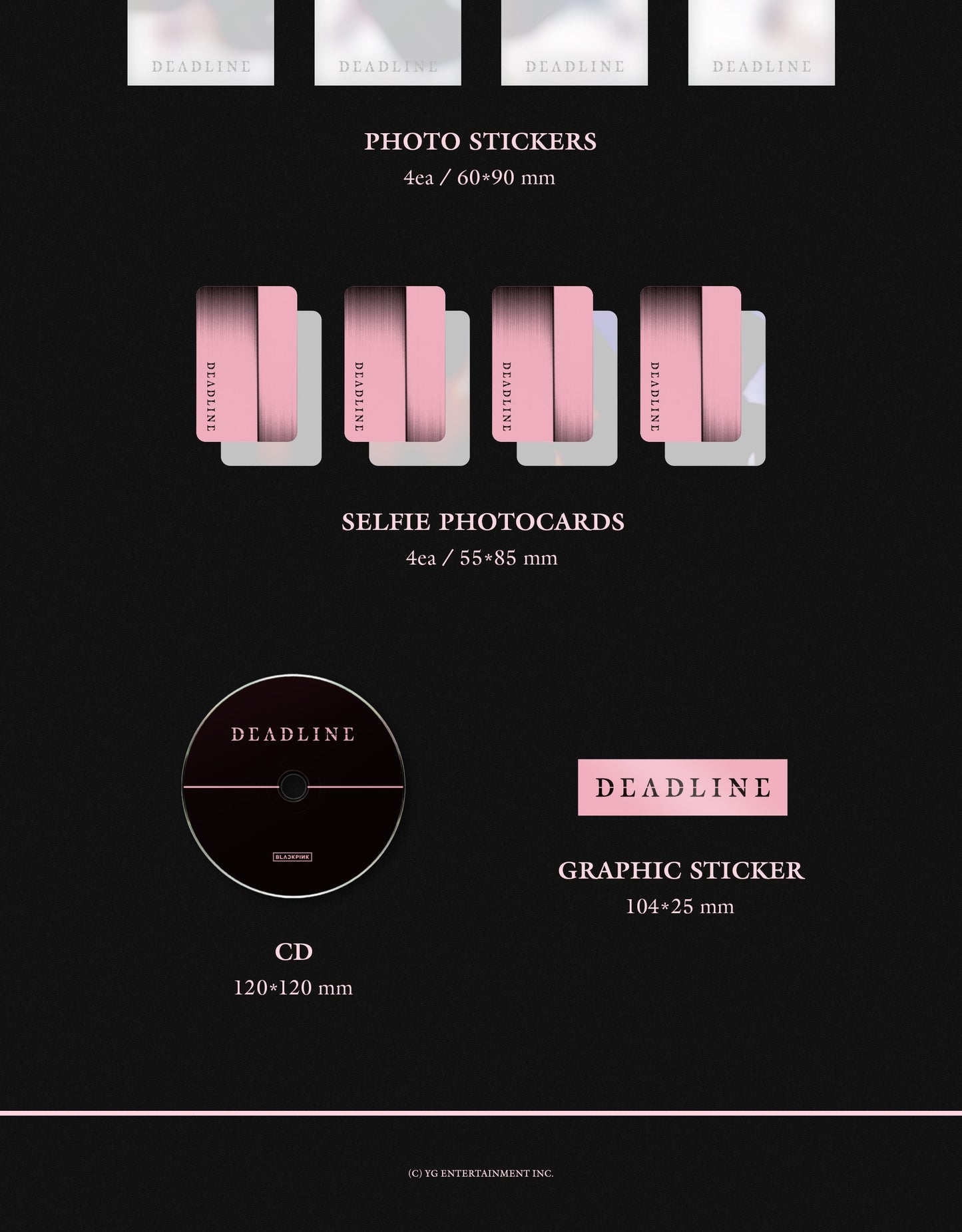 (PRE-ORDER 2026-03-13) BLACKPINK - 3rd Mini Album [DEADLINE] Standard Version (2 Versions) Set (POB 2ea Included).