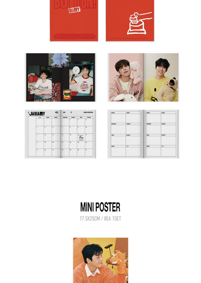 (PRE-ORDER 2025-12-22) Day6 - 2026 Season's Greetings [PRESS THE BUTTON] (POB - Photocard Set)(💝 K-Towns 2026 Season's Greetings Event!)