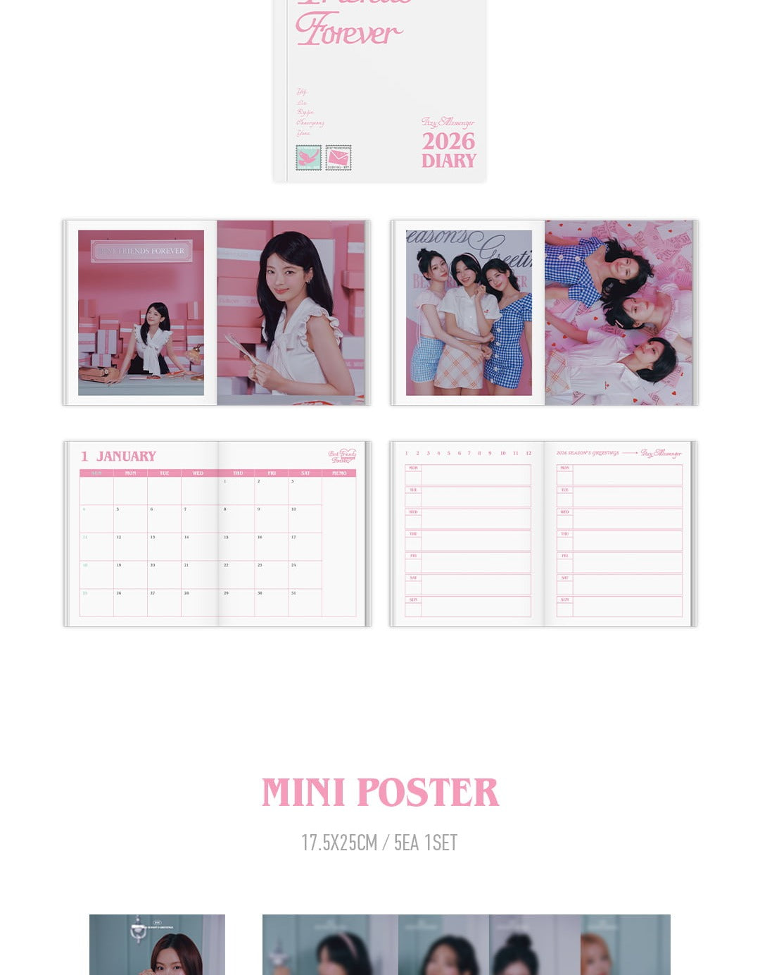 (PRE-ORDER 2025-12-22) ITZY - 2026 Season's Greetings [Best Friends Forever] (POB - Photocard Set)(💝 K-Towns 2026 Season's Greetings Event!)