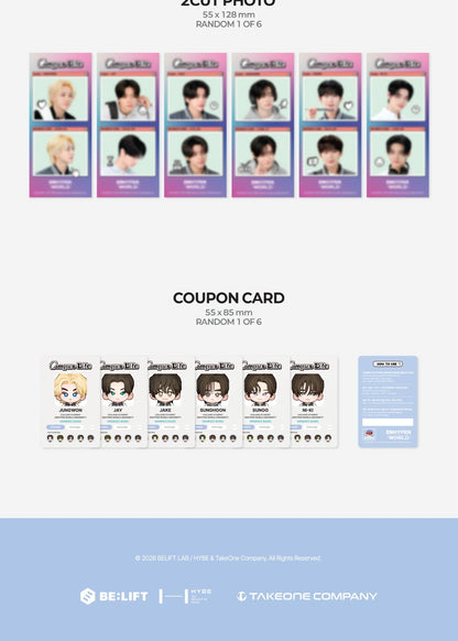 ENHYPEN - World Coupon Card Collection [CAMPUS LIFE] (2 Versions)