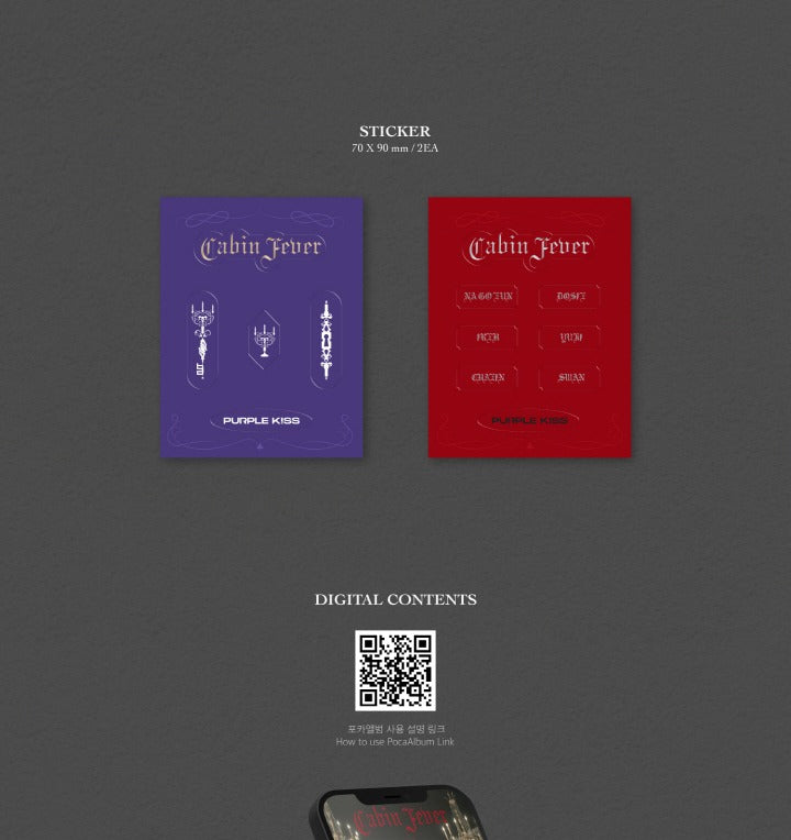 Purple Kiss - 5th Mini Album Cabin Fever Pocaalbum Version.