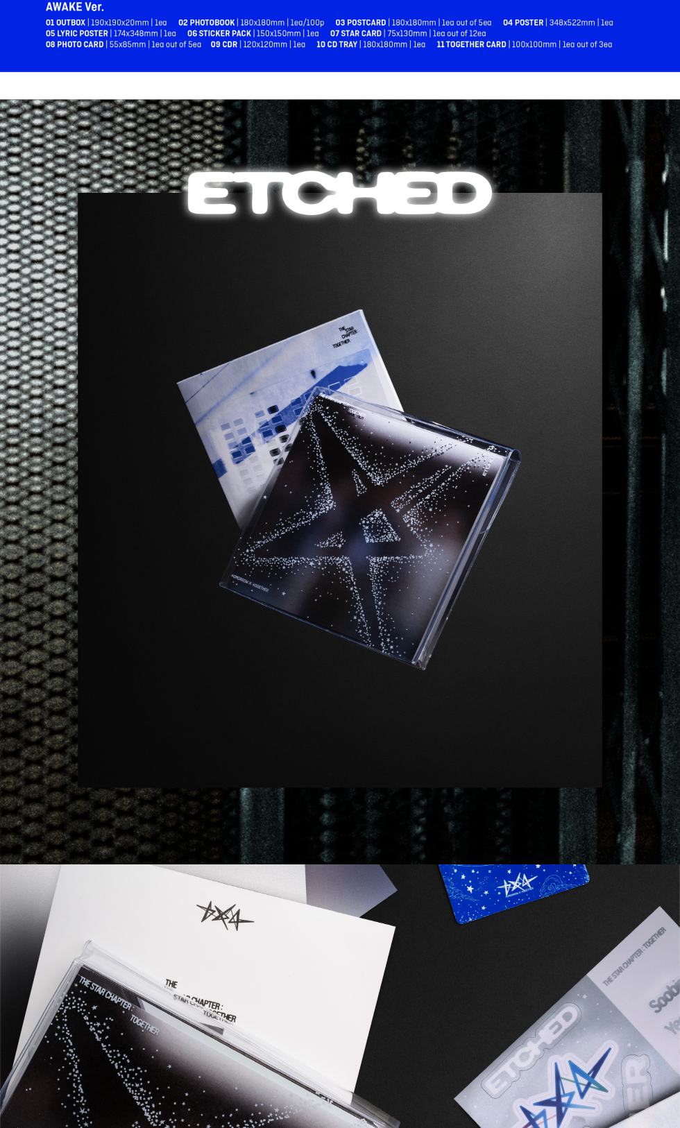 (PRE-ORDER 2025-07-21) TOMORROW X TOGETHER (TXT) - [THE STAR CHAPTER: TOGETHER] (3 Versions) Random 1ea (POB - Photocard 1ea - Preorder only)