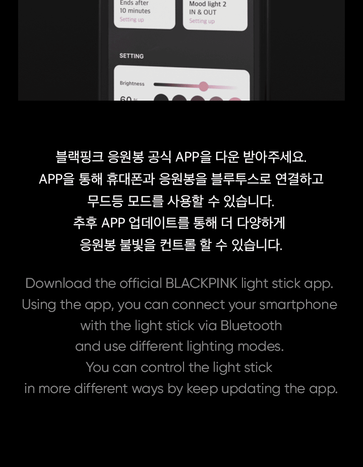 BLACKPINK - OFFICIAL LIGHT STICK VER.2 (POB - Photocard 1ea included)(& K-Towns Light Stick Event)._