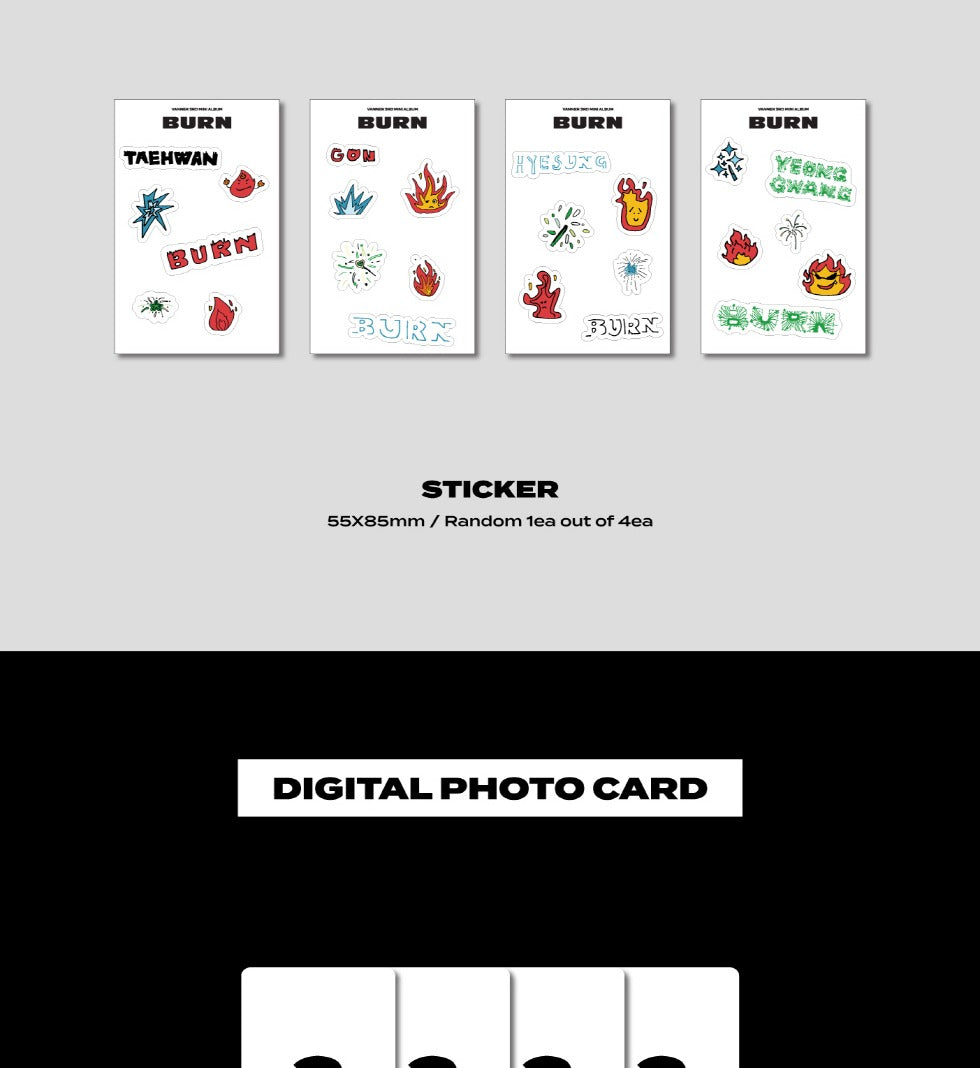 VANNER - 3rd Mini Album BURN PLVE Version.