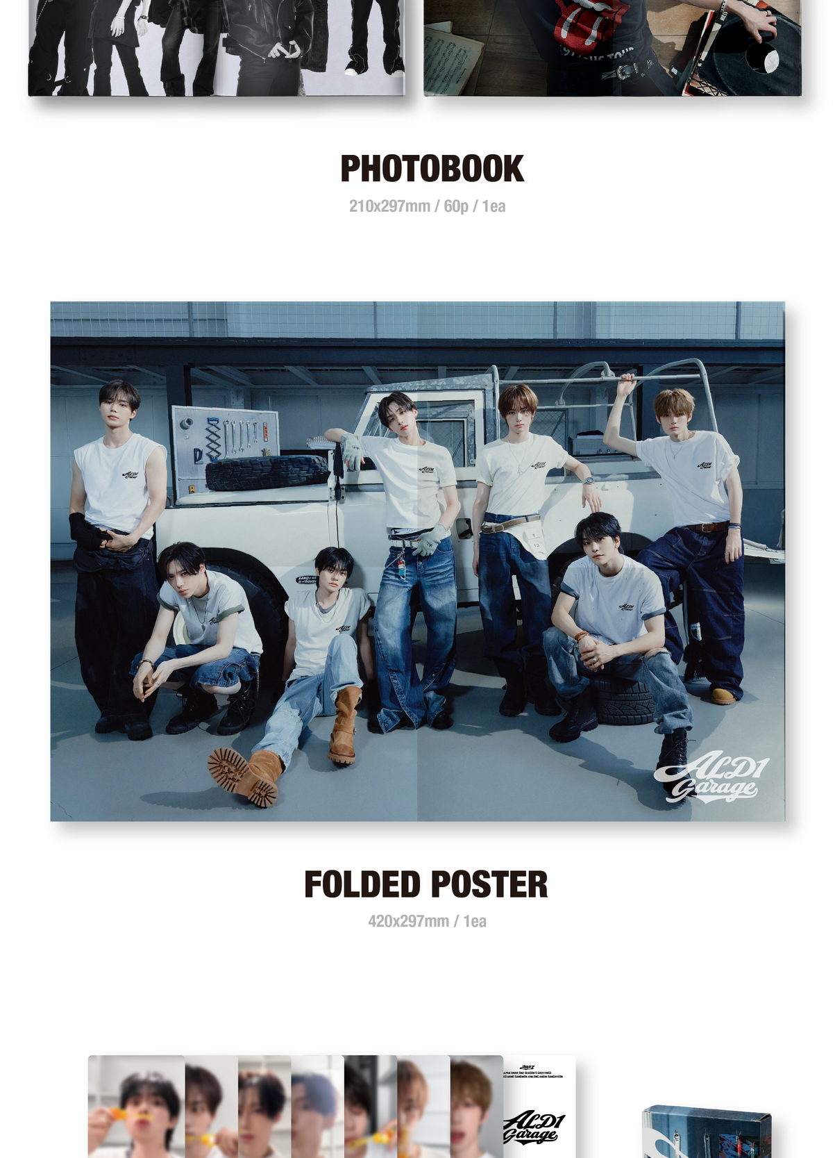 (PRE-ORDER 2026-12-18) ALPHA DRIVE ONE - 2027 Season's Greetings [ALD1 GARAGE (T-SHIRT VER)](🎁K-Towns 2027 Season's Greetings Event - Pre-order only)