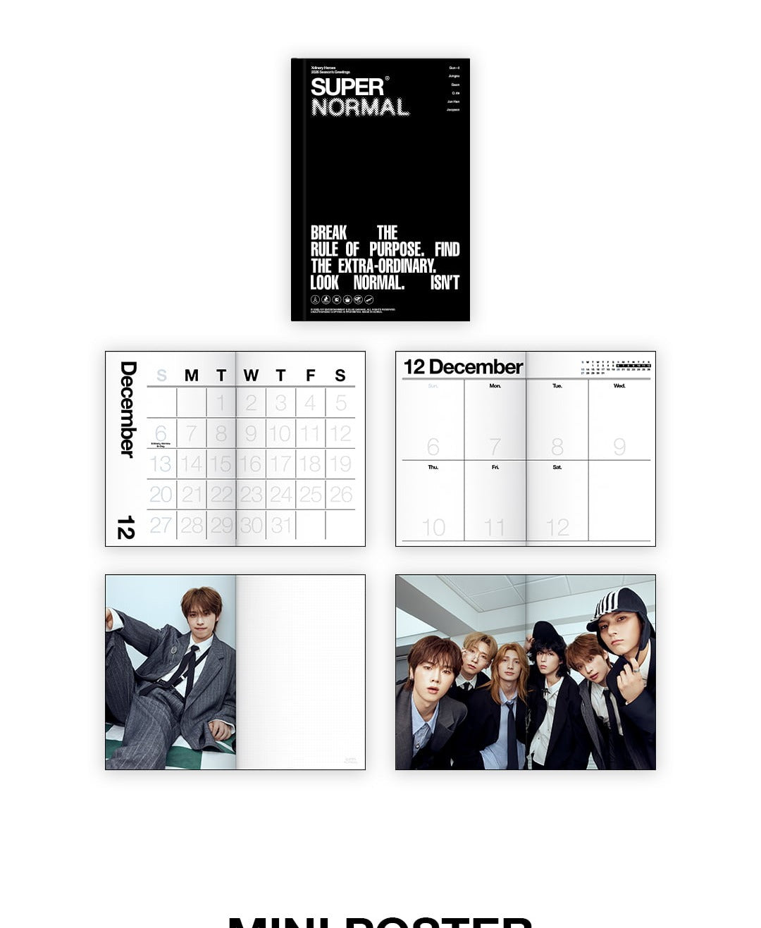 (PRE-ORDER 2025-12-22) Xdinary Heroes - 2026 Season's Greetings [SUPER NORMAL] (POB - Photocard Set)(💝 K-Towns 2026 Season's Greetings Event!)