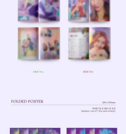 Purple Kiss - 2nd Mini Album HIDE & SEEK (2 Versions).