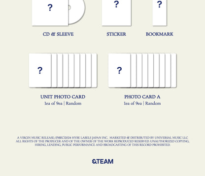 &TEAM - Japan 2nd Single Album [Aoarashi] Limited Edition
