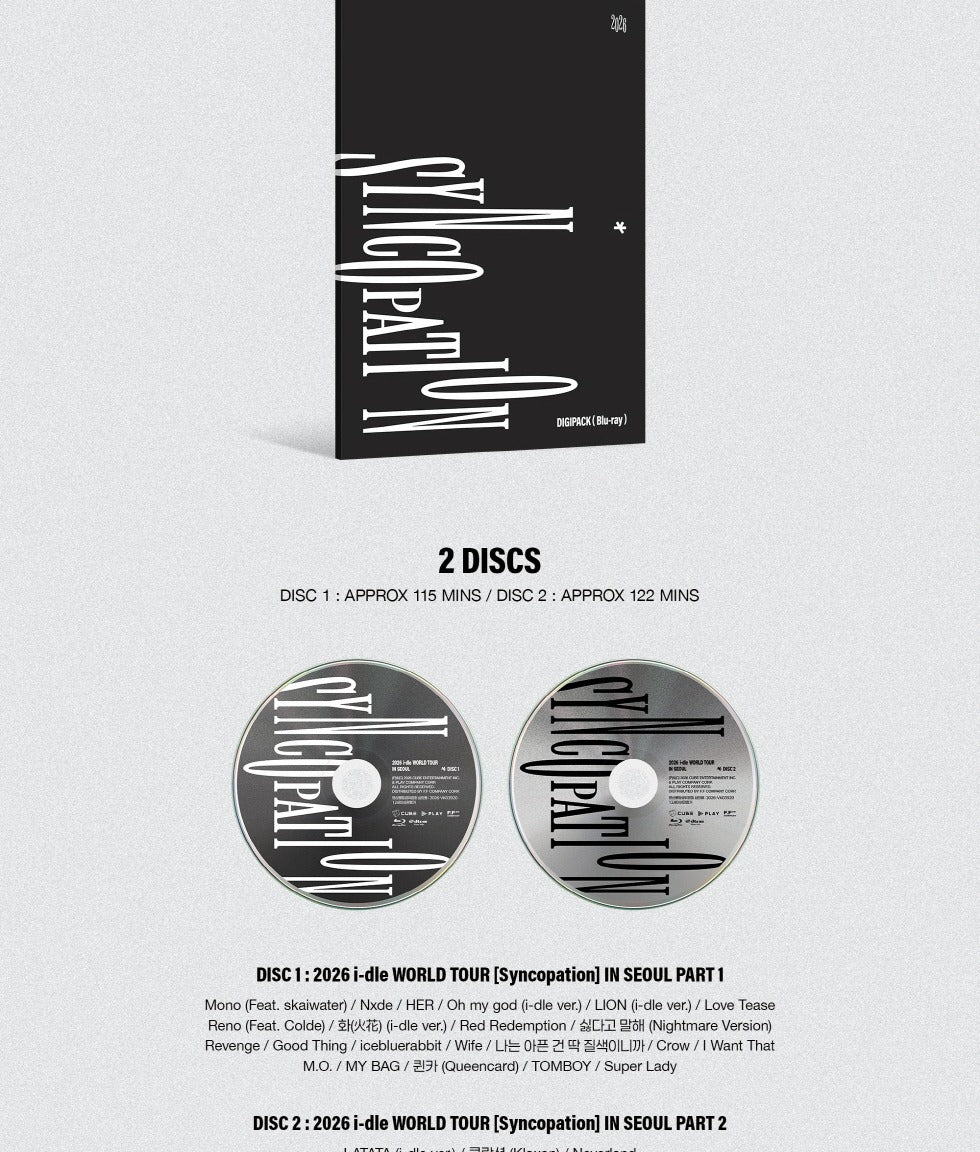 (PRE-ORDER 2026-11-23) i-dle - 2026 i-dle WORLD TOUR [Syncopation] IN SEOUL Blu-ray