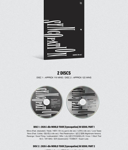 (PRE-ORDER 2026-11-23) i-dle - 2026 i-dle WORLD TOUR [Syncopation] IN SEOUL Blu-ray