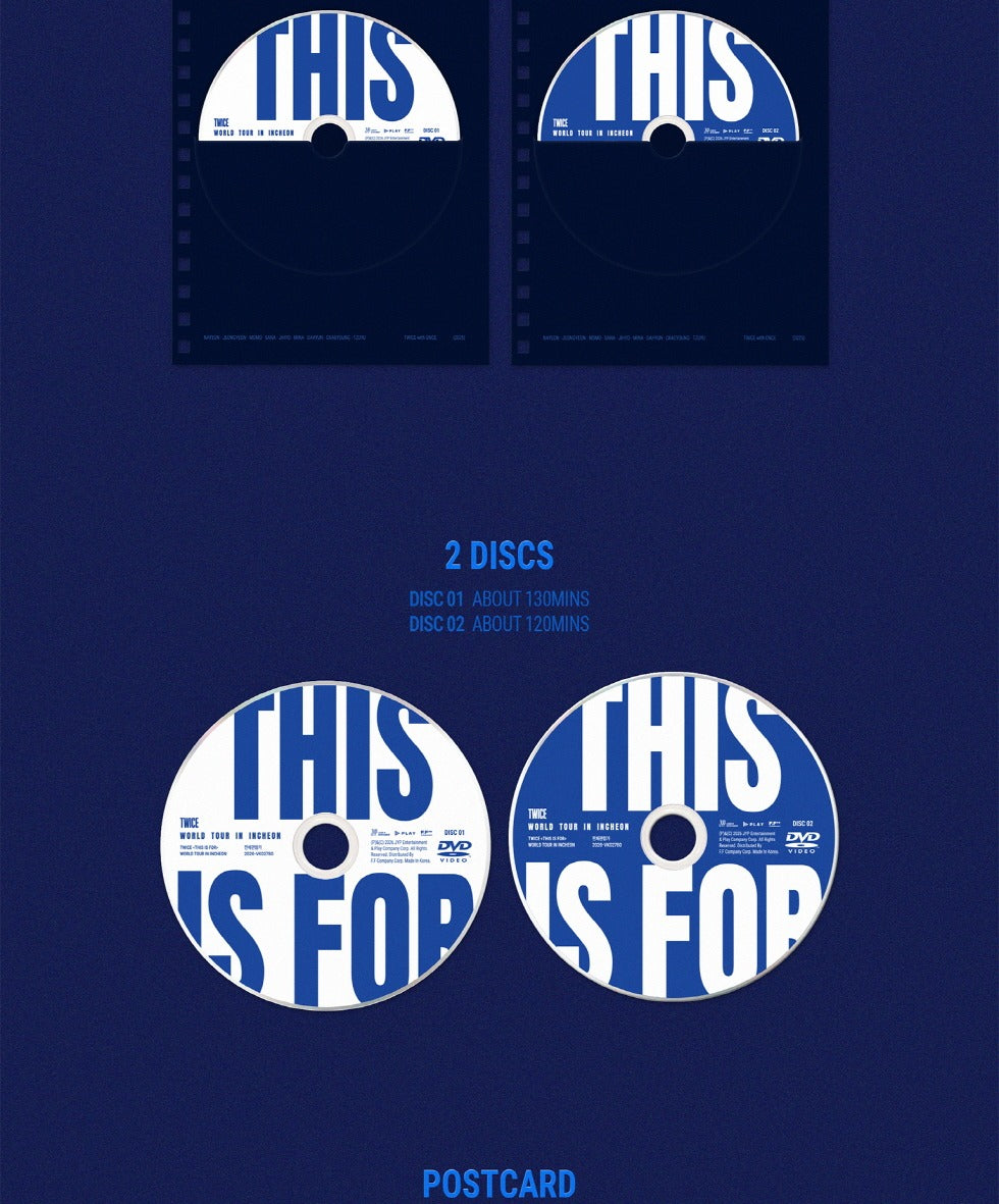(PRE-ORDER 2026-07-13) TWICE - [THIS IS FOR] WORLD TOUR IN INCHEON DVD Version