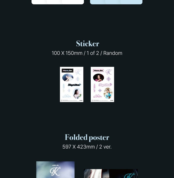 HEEJIN (ARTMS) 1st Mini Album K (2 VERSIONS).