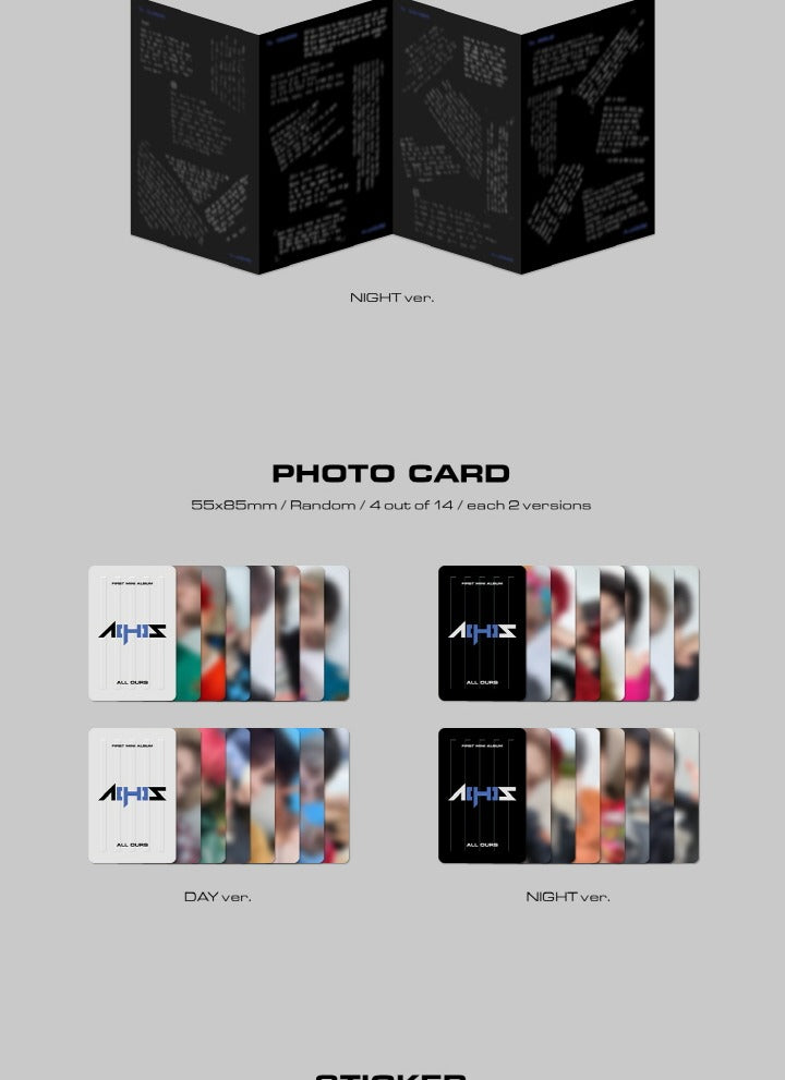 ALL(H)OURS - 1st Mini Album All Ours (2 versions).