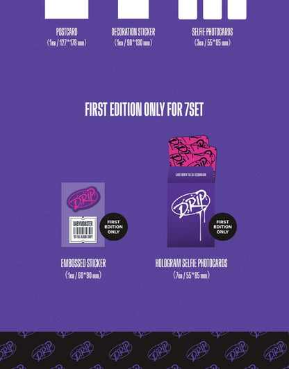 BABYMONSTER - 1st Full Album [DRIP] YG TAG ALBUM Version (7 Versions).
