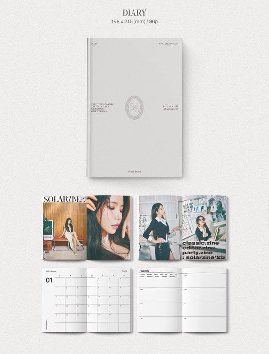 Solar (Mamamoo) - 2025 Season's Greetings_ [SOLARZINE'25] (POB - Photocards)(Limited Quantity).