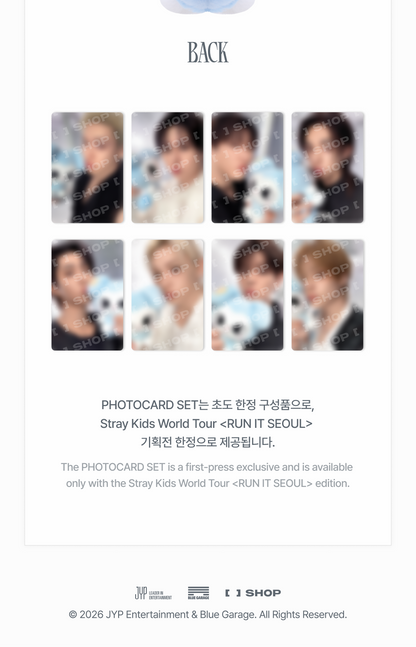 (PRE-ORDER 2026-11-16) Stray Kids - [Stray Kids World Tour <RUN IT SEOUL> Merch] TASY PLUSH ORIGINAL Ver. - RUN IT (POB Included Based on Order Amount)