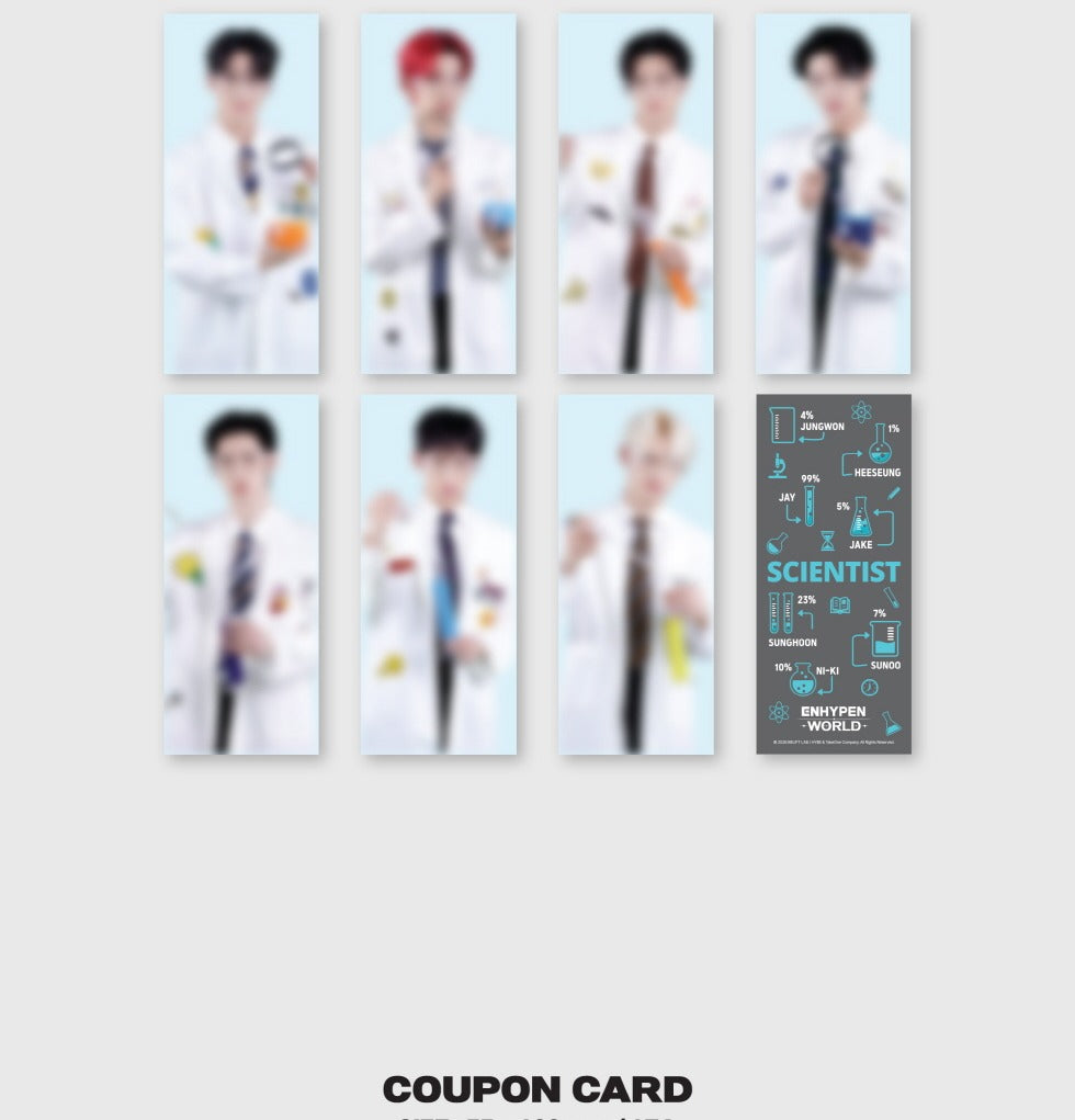 ENHYPEN - World Coupon Card Collection [Scientist Version](2 Versions).