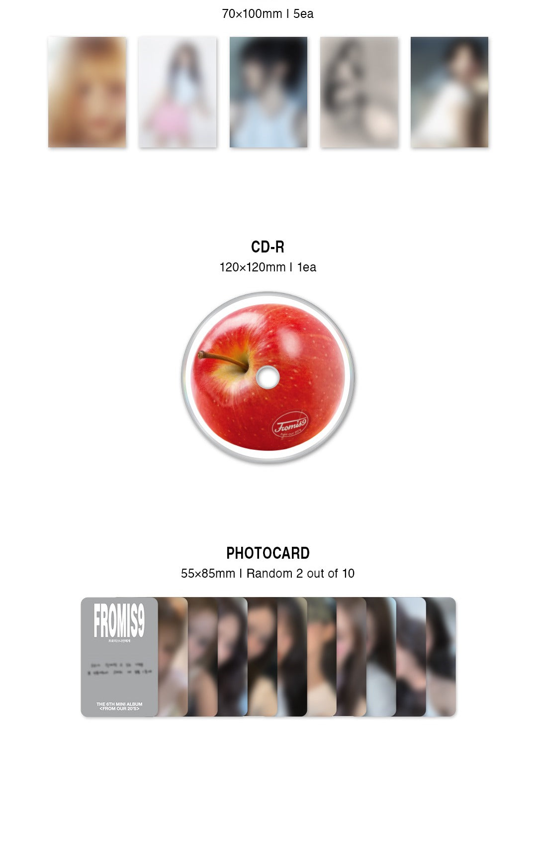 Fromis_9 (F9) - 6th Mini Album [From Our 20's] From Zine Version (Limited Edition).