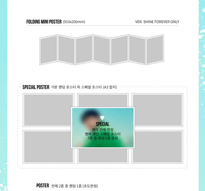 Monsta X 1st repackage album Shine forever (2 Versions).