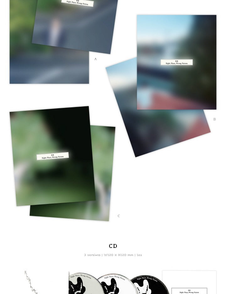RM BTS Right Place, Wrong Person (3 Versions) Random – K-Towns