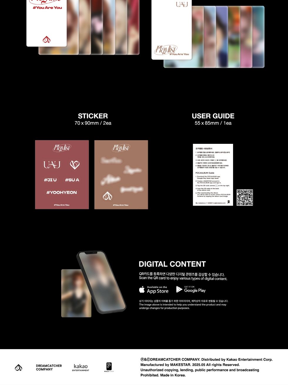 UAU (Dreamcatcher) - 1st Mini Album [Playlist #You Are You] POCA ALBUM Version (3 Versions)