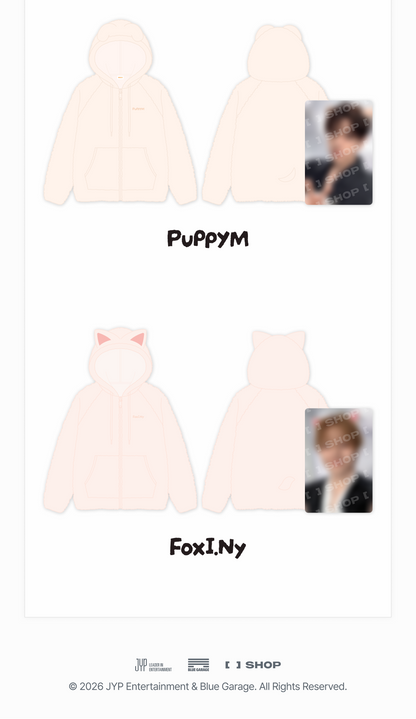 (PRE-ORDER 2026-11-16) Stray Kids - [Stray Kids World Tour <RUN IT SEOUL> Merch] SKZOO FLEECE HOOD ZIP-UP - RUN IT (POB Included Based on Order Amount)