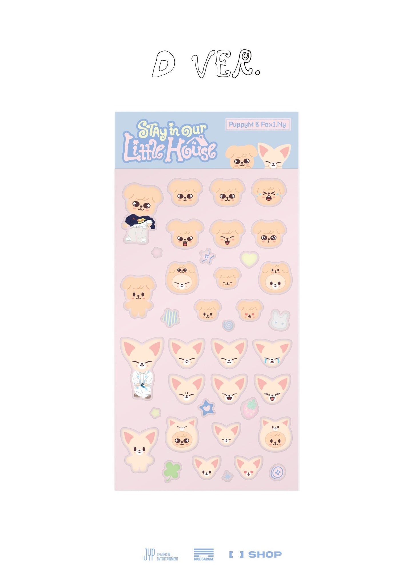 (PRE-ORDER 2026-07-30) Stray Kids - 6th Fanmeeting [STAY in Our Little House] SKZOO 3D STICKER (4 Versions)(POB Included Based on Order Amount).