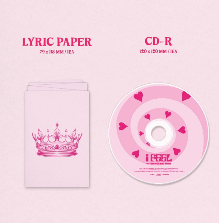 (G)I-DLE 6th Mini Album, I feel, Jewel Version (5 Versions).
