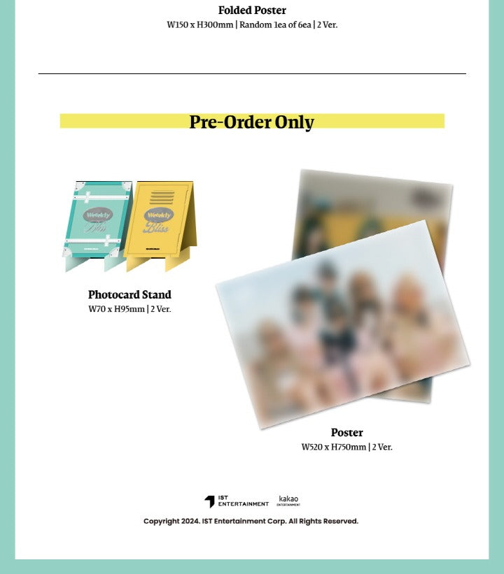 Weeekly - 6th Mini Album Bliss (2 Versions).