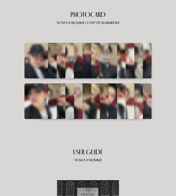 SEVENTEEN – BEST ALBUM [17 IS RIGHT HERE] (Wevers Version) Mit Photocards, Badges & Card Holder