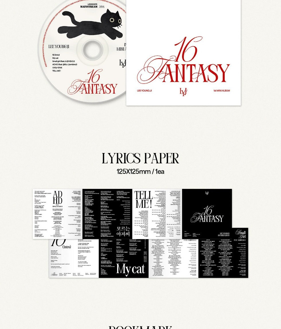 Lee Young Ji 1st EP Album 16 Fantasy Photobook Version.
