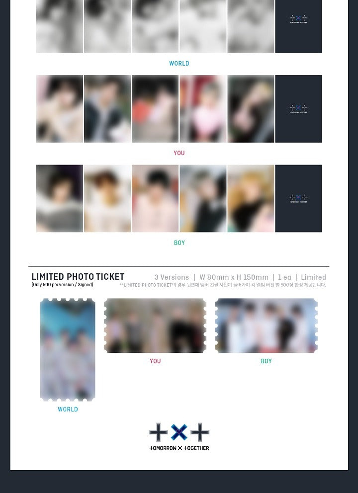 TOMORROW X TOGETHER (TXT) - 2ND ALBUM [THE CHAOS CHAPTER - FREEZE] (3 versions).