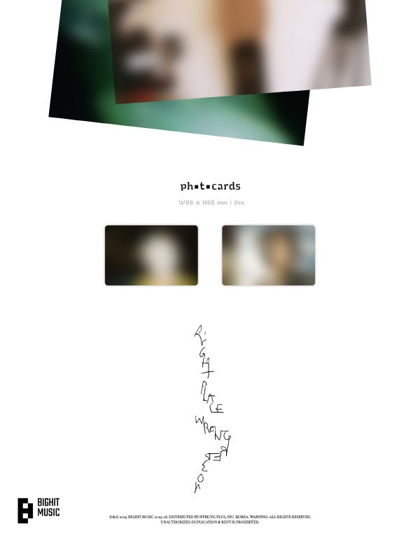RM (BTS) - [Right Place, Wrong Person] LP Vinyl Version – K