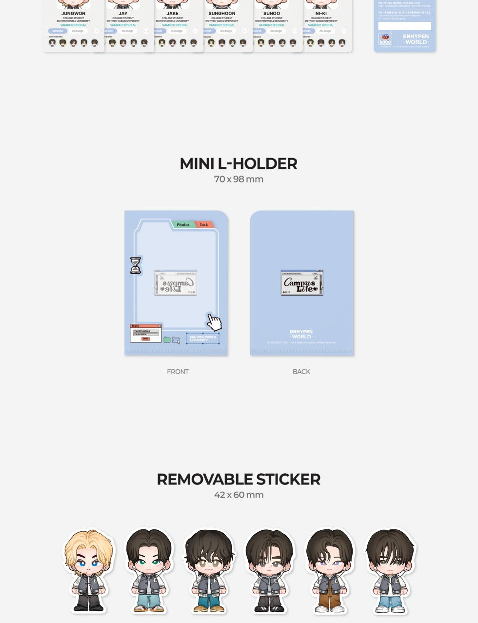 ENHYPEN - World Coupon Card Collection [CAMPUS LIFE] (2 Versions)