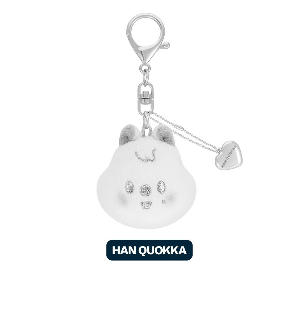 (PRE-ORDER 2026-02-06) Stray Kids <dominATE : celebrATE> MD Merch (SKZOO FACE KEYRING SILVER Version)(8 Versions)