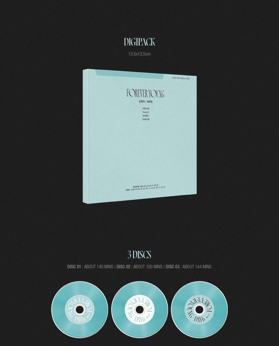 Day6 - Day6 3rd World Tour [Forwever Young] Blu-ray (3 Disc)(POB - Photocard 4ea Included)