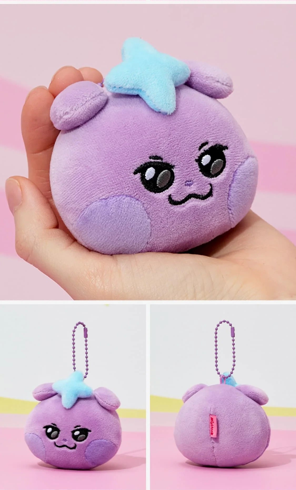 (PRE-ORDER 2025-11-07) ATEEZ - [MIGHTEEZ FACE PLUSH KEYRING](8 Versions)(LINE FRIENDS SQUARE MERCH)