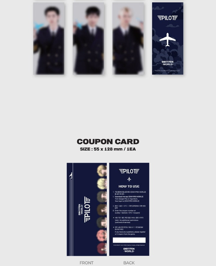 ENHYPEN - World Coupon Card Collection [Pilot Basic Version].