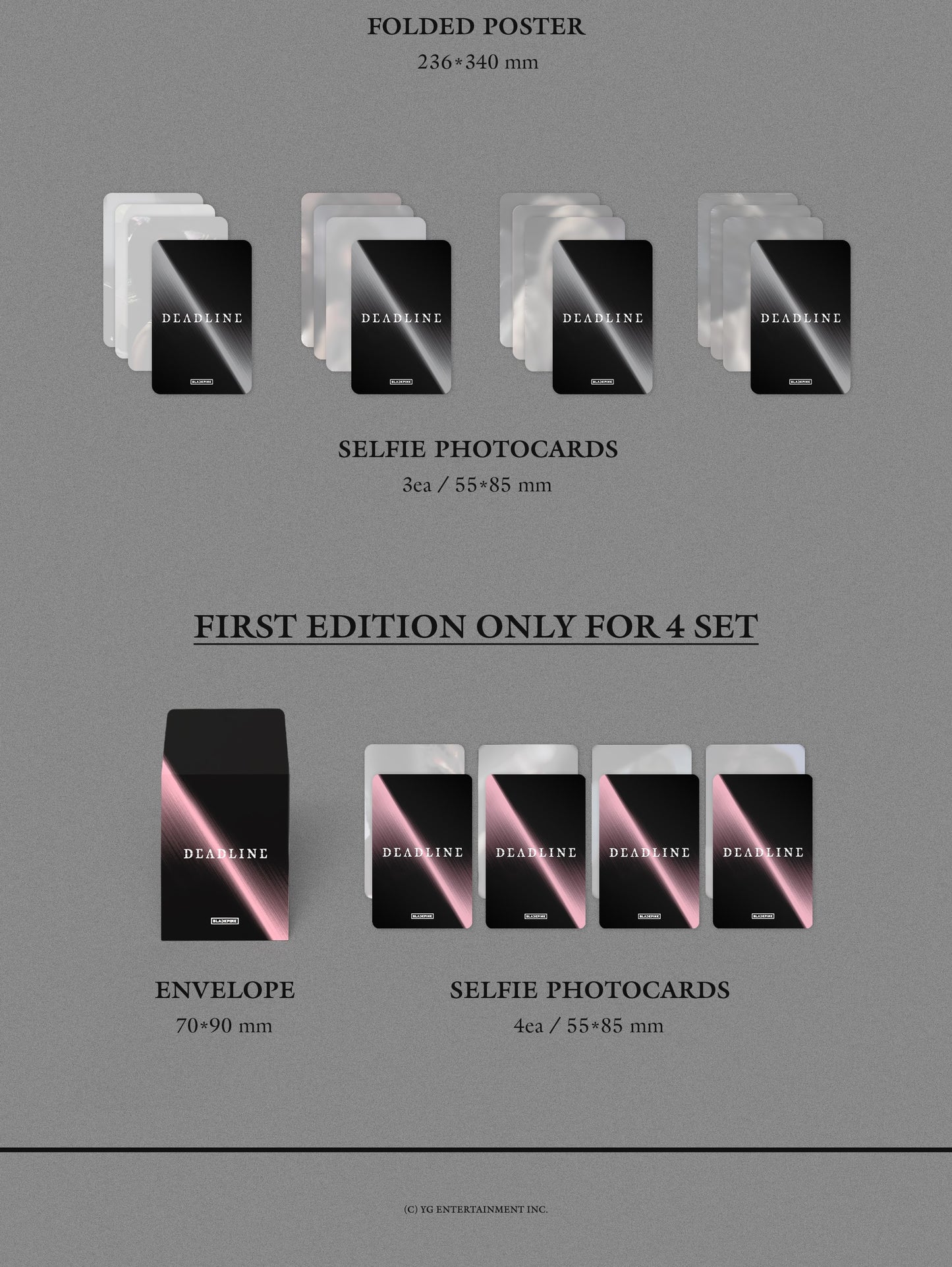 (PRE-ORDER 2026-03-13) BLACKPINK - 3rd Mini Album [DEADLINE] SILVER Version (Digipack Version)(4 Versions)(POB Included)
