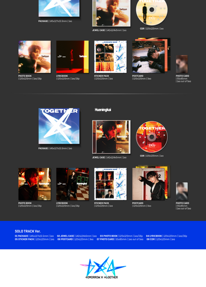 TOMORROW X TOGETHER (TXT) - [THE STAR CHAPTER: TOGETHER] Solo Track Version (5 Versions) Random 1ea