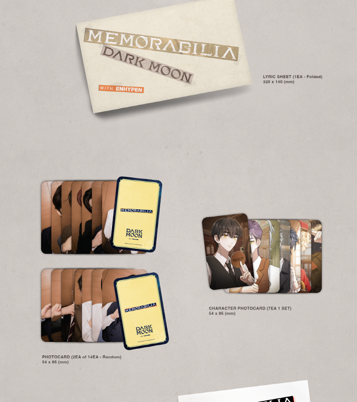 ENHYPEN Dark Moon Special Album Memorabilia Moon Version.