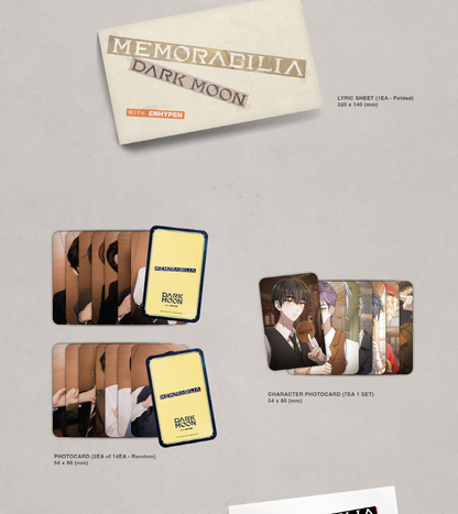 ENHYPEN Dark Moon Special Album Memorabilia Moon Version.