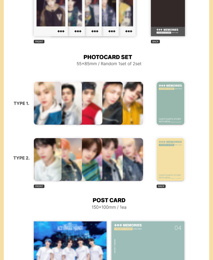 TOMORROW X TOGETHER (TXT) - [Memories : Fourth Story](POB - Group Photo TICKET Included)