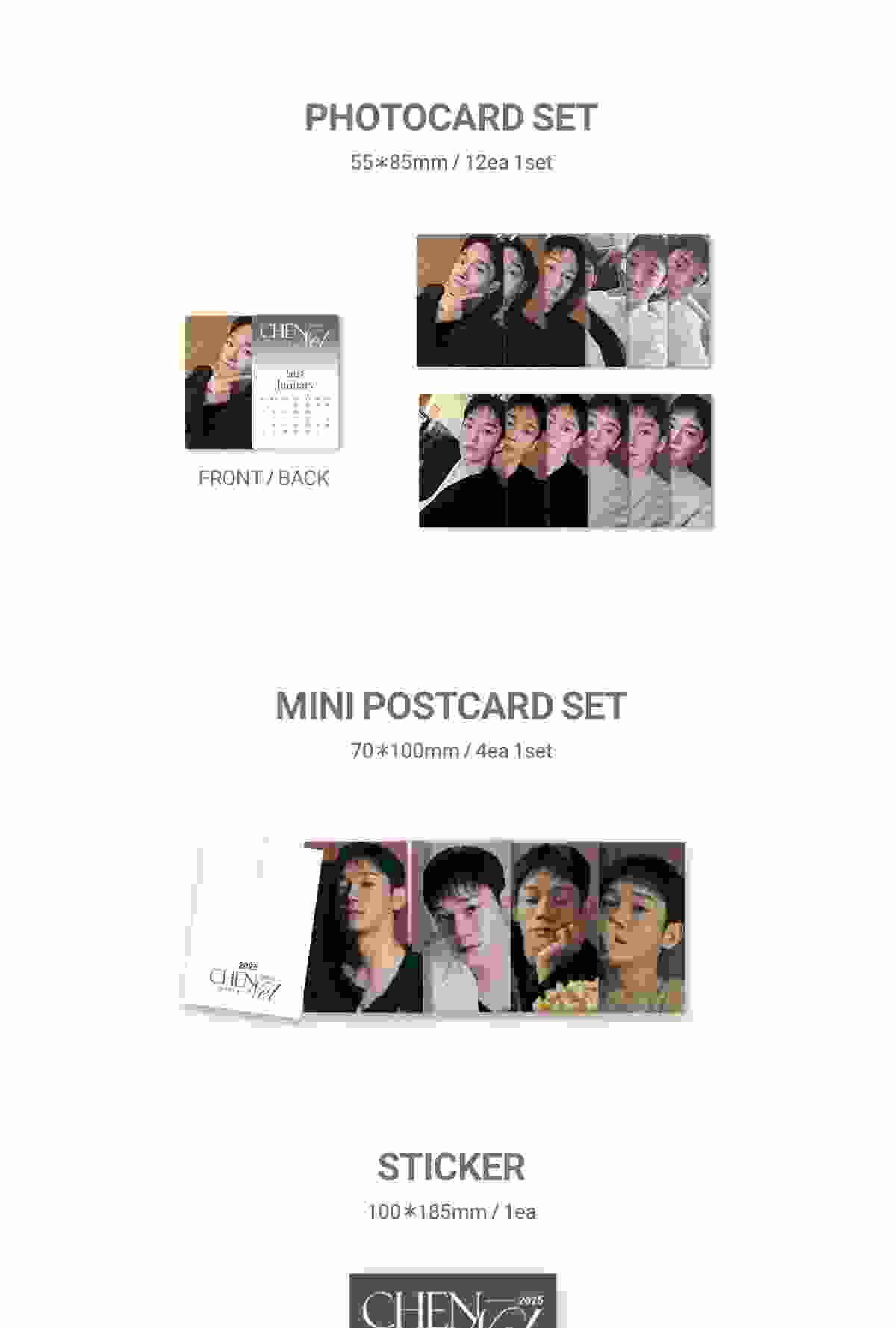 Chen (EXO) - 2025 Season's Greetings Chen's Chennel ON & OFF (POB - 1 Photocard included with K-Towns Season's Greetings Event)(1 Left).