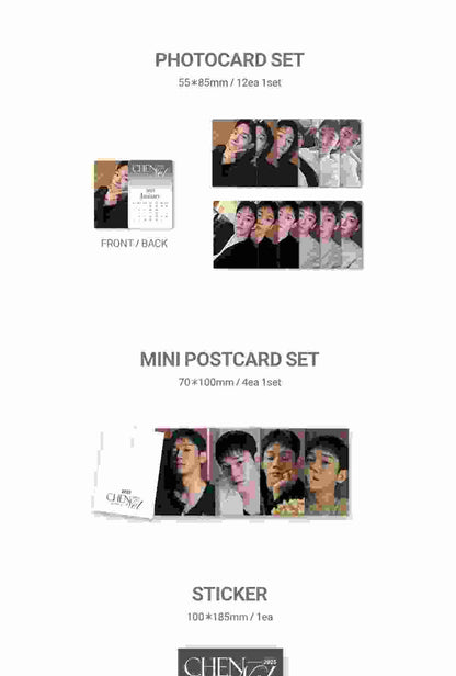 Chen (EXO) - 2025 Season's Greetings Chen's Chennel ON & OFF (POB - 1 Photocard included with K-Towns Season's Greetings Event)(1 Left).